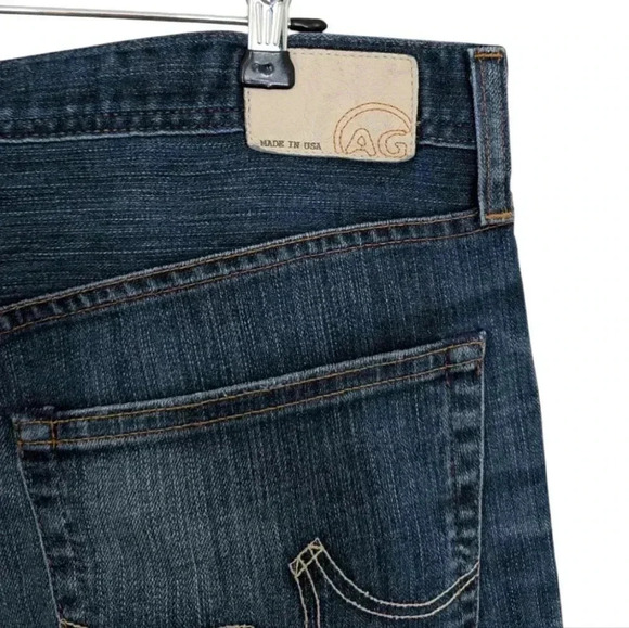 AG Adriano Goldschmied The Geffen  Slouchy Slim Jean Blue Wash Zip Fly Men 33 - Picture 5 of 12